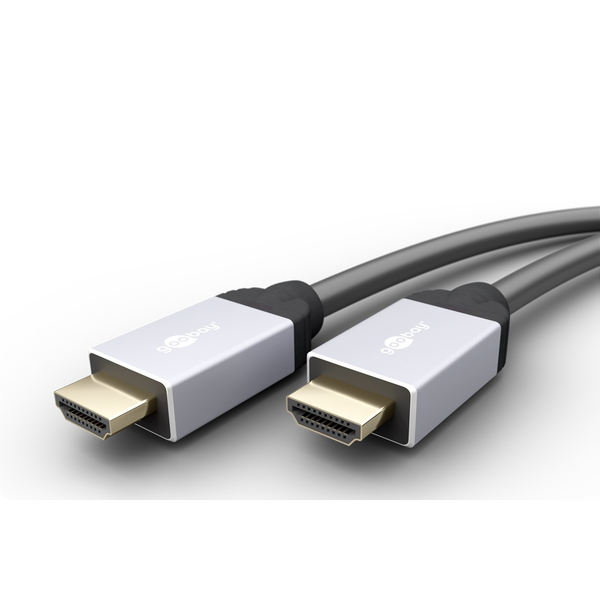 Мъжки HDMI кабел, мъжки HDMI, 1,5 м, черен, Goobay, 51819, T199856