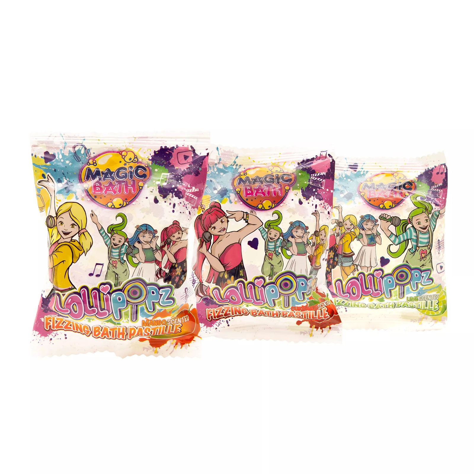 Lollipopz Pezsgő fürdőpasztillák 40 g - Többféle (6830)