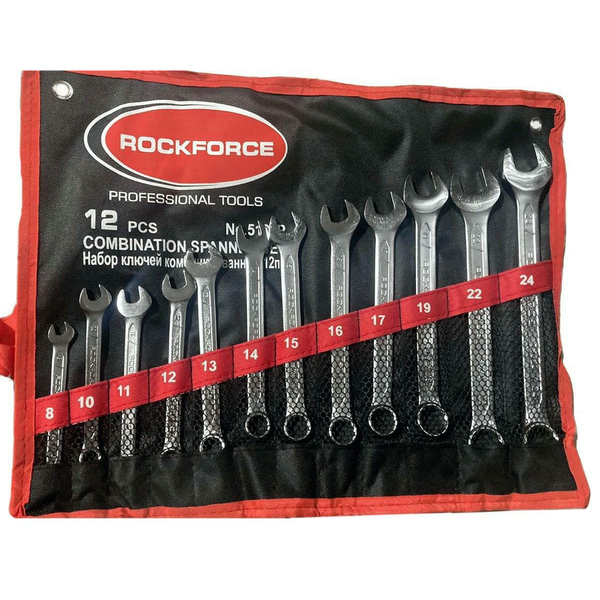 ROCKFORCE OČKOPLOCHÝ KLÍČ kpl.12el.