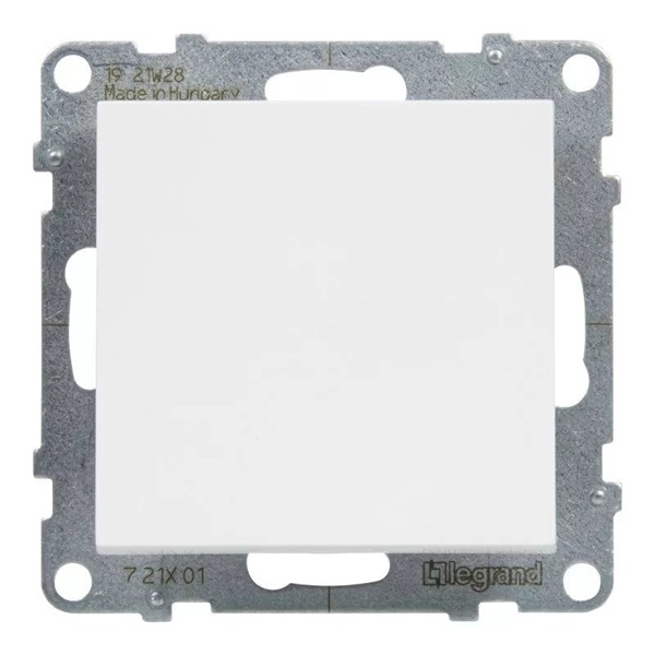 Legrand 721101 Suno 101 fehér egypólusú nyomókapcsoló (721101)