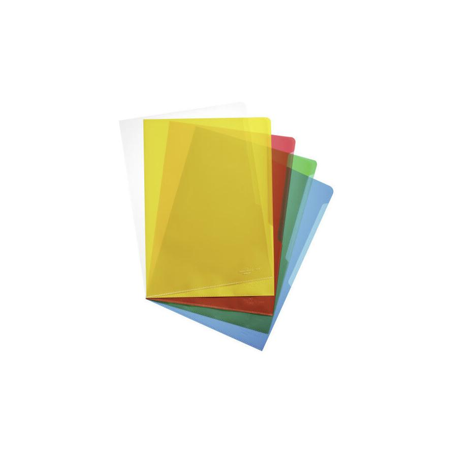 DURABLE Sichthülle A4 hoch PP 0,12mm farbsort. 100 Stück (233700) (233700)