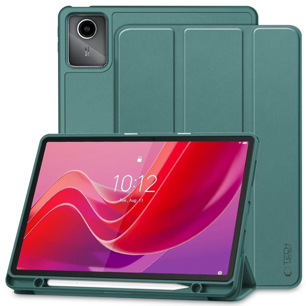 Lenovo Tab M11 (11.0) TB-330, mappa tok, közepesen ütésálló, érintőceruza tartó, érintőceruza nélkül, Trifold, TP SC Pen Holder, zöld (TS9476)