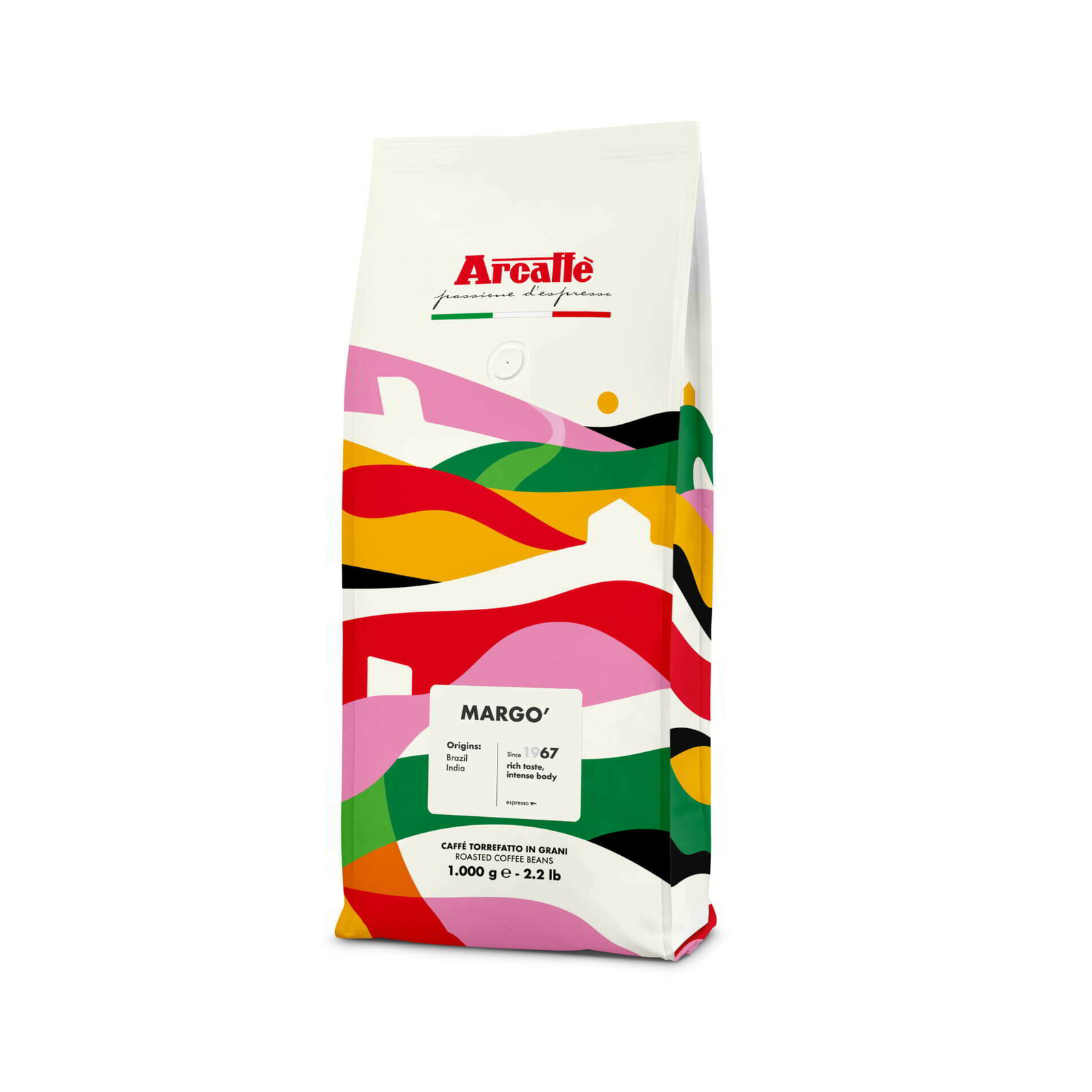 Arcaffe Margo Ziarno Közepes pörkölésű szemes kávé 1000 g (101000108)