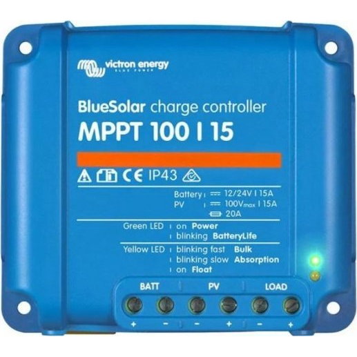 Victron Energy SCC010015200R Napelem töltésszabályozó MPPT 12 V, 24 V 15 A