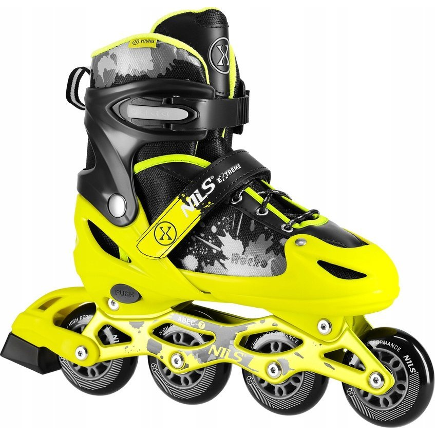 Na18137a Patines En Línea Rocko Amarillo Talla M. M (35-38) Nils Extreme