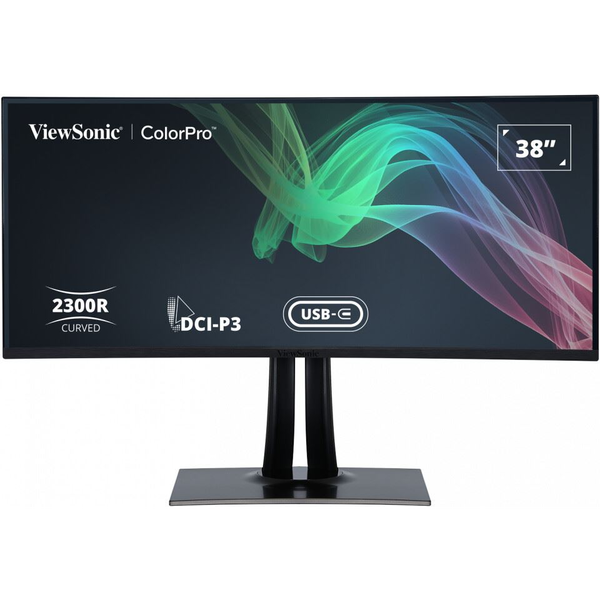 Viewsonic VP3881A computer monitor 96,5 cm (38") 3840 x 1600 Pixels Quad HD+ LED Zwart