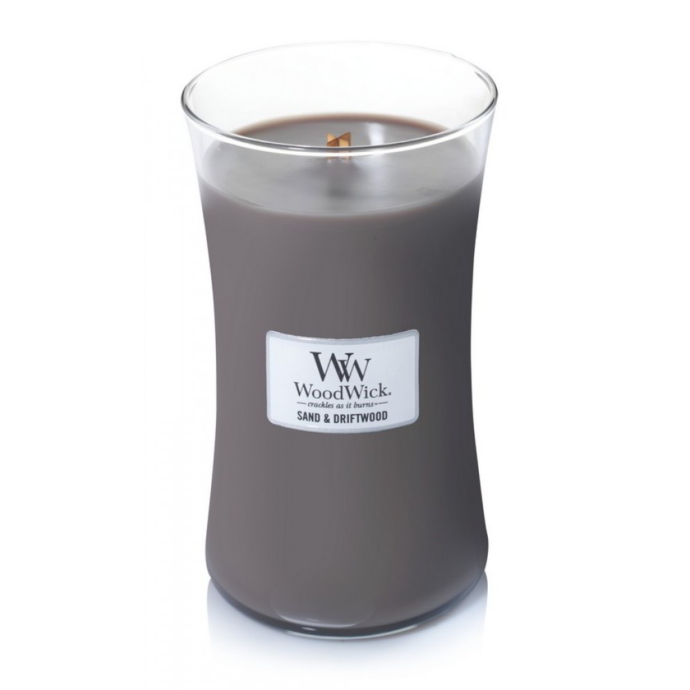 WoodWick Homok és uszadékfa nagy illatgyertya 609,5g (93378E)