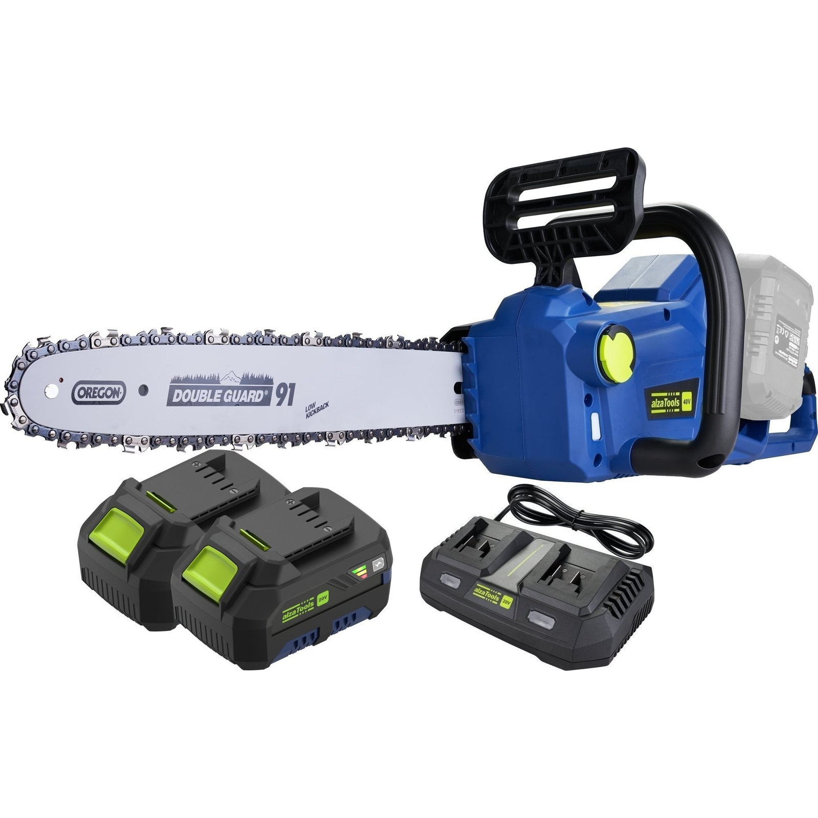 AlzaTools PRO CBCHS40V Brushless BatteryONE 20V + dupla töltő + 2x 4Ah akkumulátor (BUNATPT015)