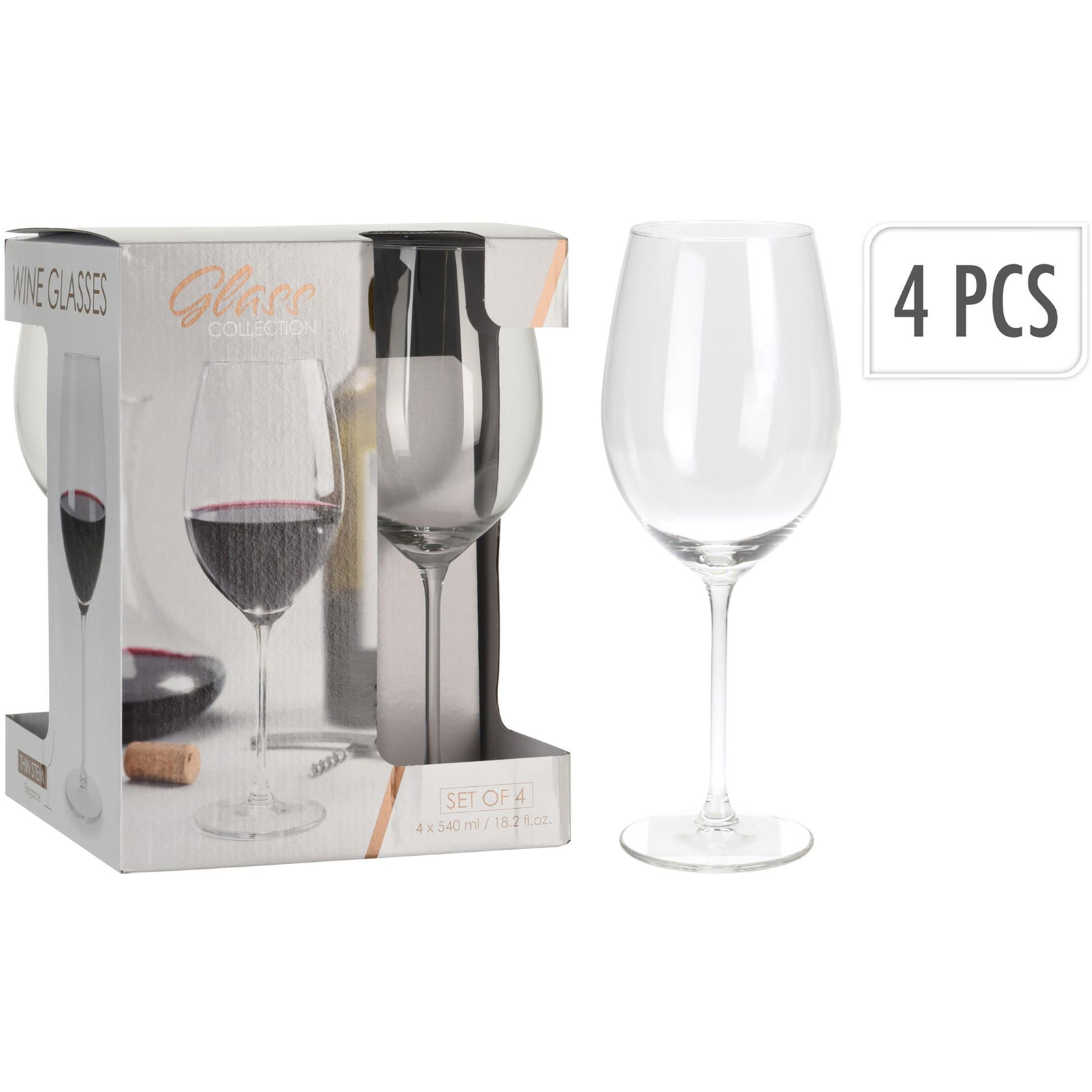 H&L Red wine glasses 540 ml set of 4 (A840-00-00)