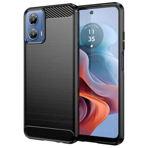 Gigapack Motorola Moto G34 (XT-2363) szálcsiszolt, karbon mintás tok fekete (GP-154152) (GP-154152)