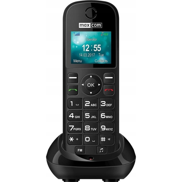 Mobiltelefon időseknek Maxcom Comfort MM35D nagy gombok asztali töltővel