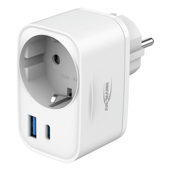 USB-Ladegerät Home Socket HS220 / 3 A / 20 W / 2 Port