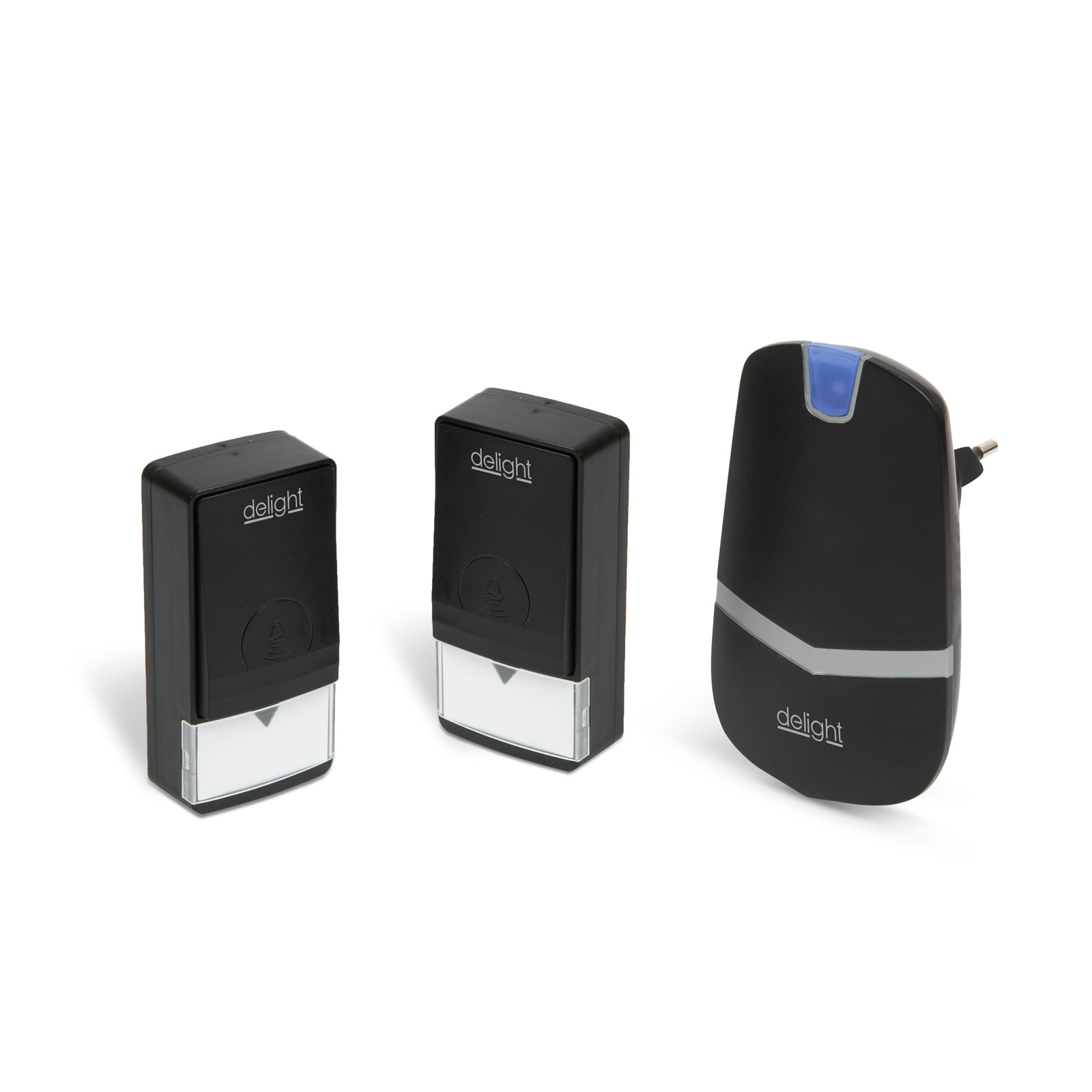 Delight 55343BK-2 Digitális Kinetic Vezeték és Elem nélküli csengő (55343BK-2)