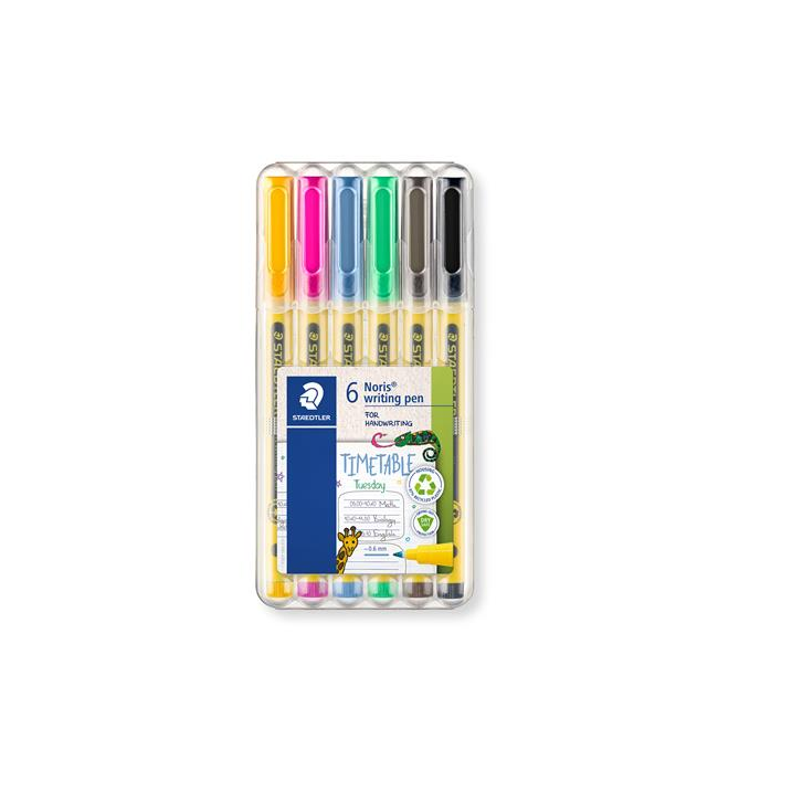 Staedtler Noris® 307 Tűfilc készlet 0.6 mm - Vegyes színek (6 db / csomag) (307 SB6)