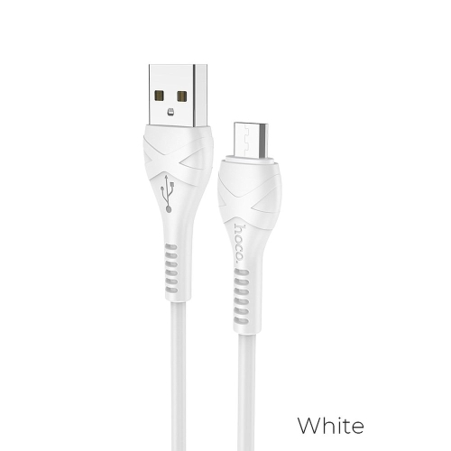 Hoco X37 USB-A apa - USB-C apa 2.0 Adat és töltő kábel 1m - Fehér (X37TYPEC1MWH)
