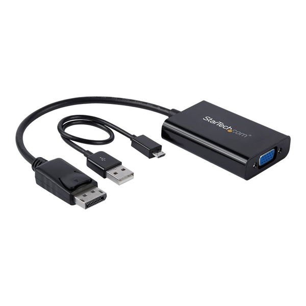 StarTech.com DP2VGAA video kabel adapter 0,184 m Zwart