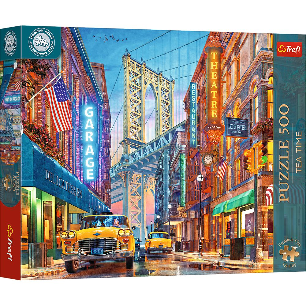 Trefl Premium Plus: European Puzzle Championship New York - 500 darabos puzzle (37613) (37613)
