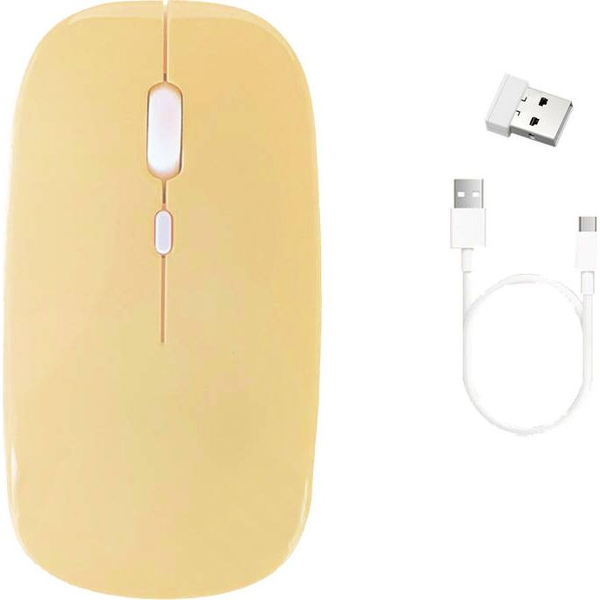 Strado Dual Vezeték Nélküli Egér Bluetooth + 2.4GHz Sárga