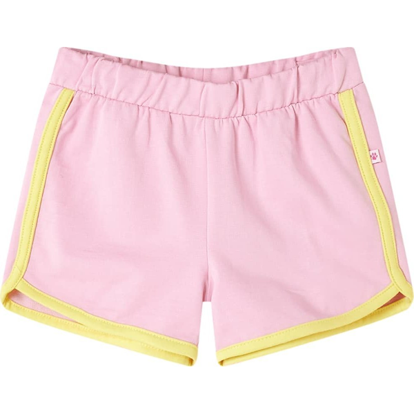 Pantaloni scurți pentru copii cu ornamente, roz aprins, 128