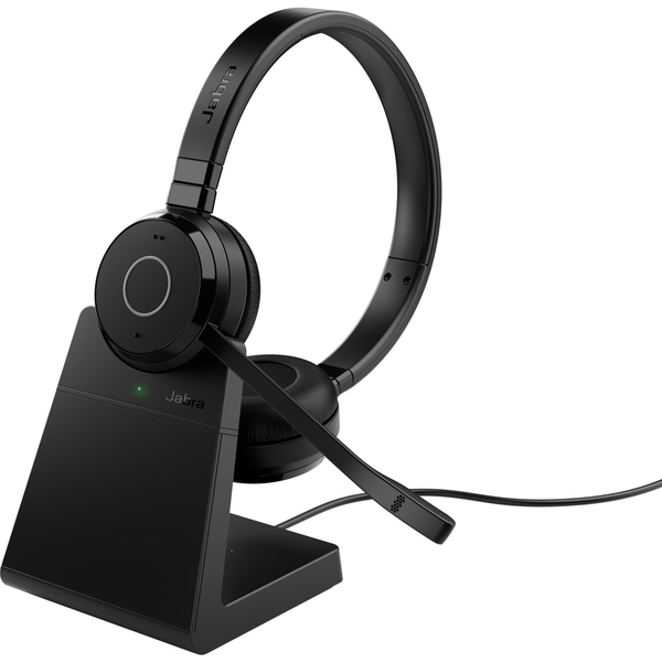 Jabra Evolve 65 TE UC Sztereó Bluetooth Headset Fekete Állvánnyal