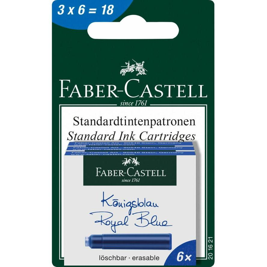 Faber-Castell 201621 töltőtoll betét - Kék (201621)