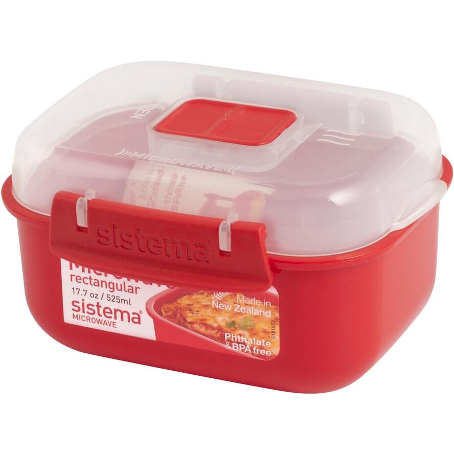 Sistema 1119 Műanyag ételtároló 0,52L - Piros (1119)