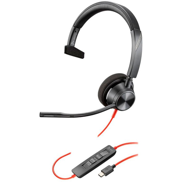 Sluchátka přes uši Poly Blackwire 3310 MS