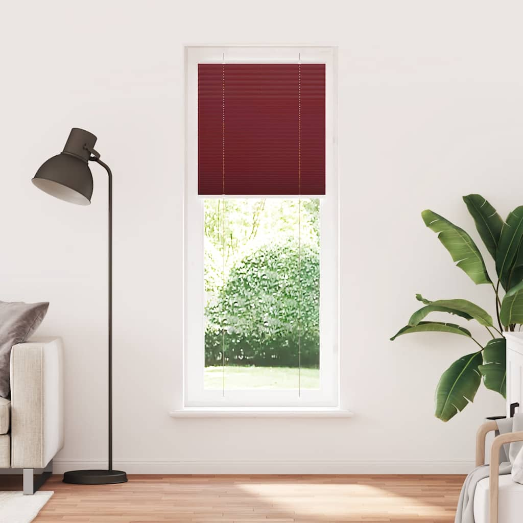 pliszírozott redőny Bordeaux piros 75x200 cm Szövetszélesség (4015257)