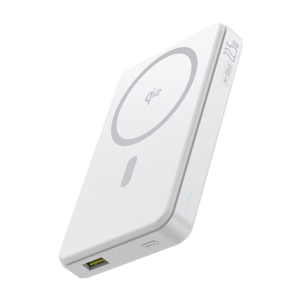 Baseus Airpow2 Qi2 10000mAh 22.5W магнитен powerbank бял