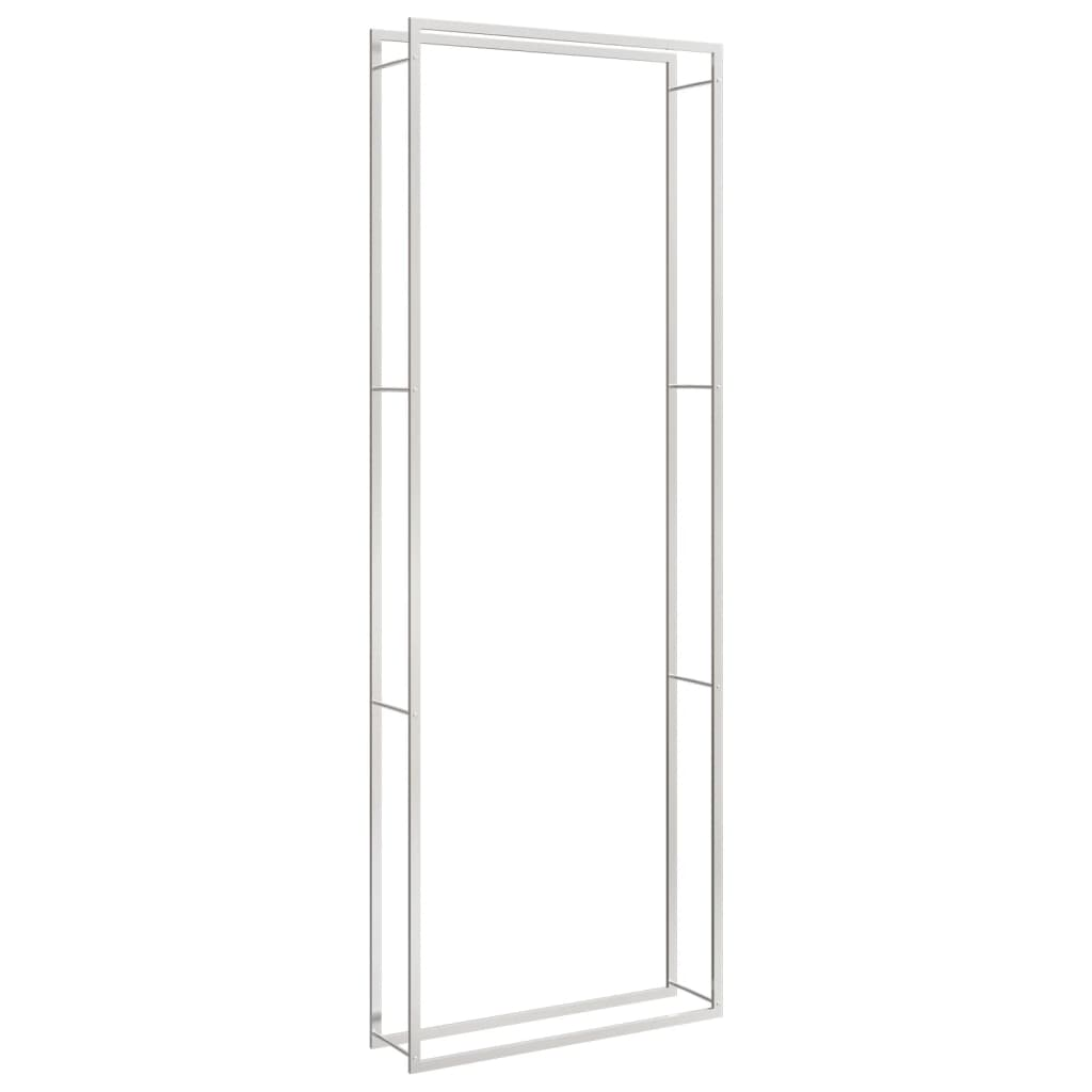 rozsdamentes acél tűzifatároló 110x28x312 cm (357867)