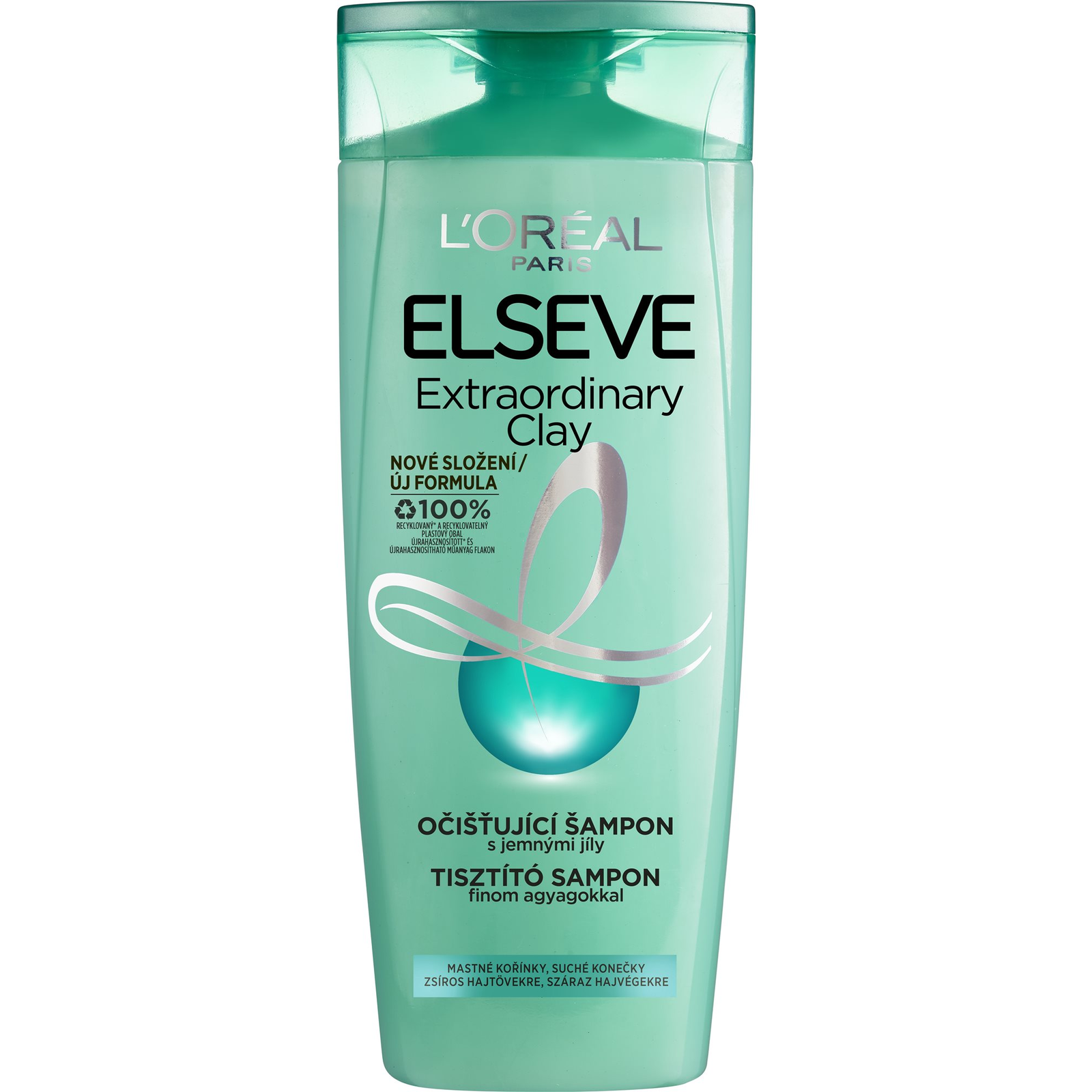 ĽORÉAL ELSEVE Extraordinary Clay agyagos sampon, 400 ml (3600523336005)