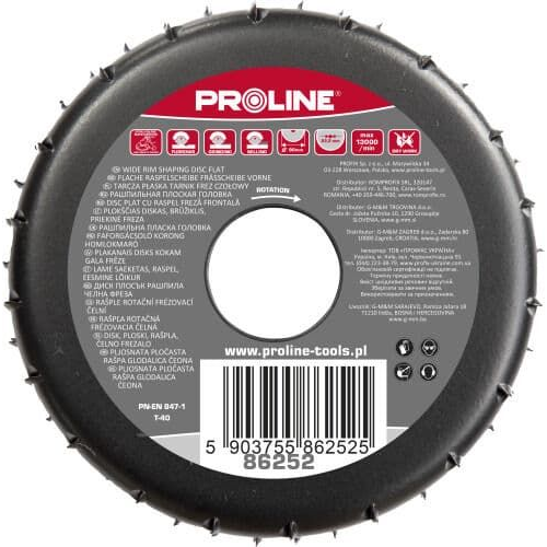 Lapos Reszelő Durva Fogazású Marótárcsa 90 mm Proline