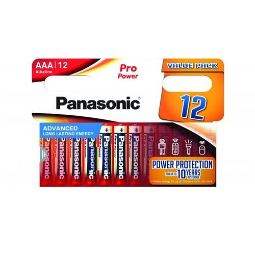 Alkalická baterie Panasonic AAA (R3) 12 ks
