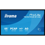 iiyama T6529AS-B1AG znakovni zaslon Interaktivna ravna ploča 163,8 cm (64.5") LED Wi-Fi 500 cd/m² 4K Ultra HD Crno Ekran osjetljiv na dodir Ugrađeni procesor Android 24/7