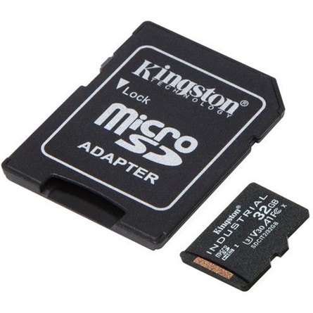 Card de memorie Kingston MicroSDHC Industrial Temp, 32GB, UHS-I, Class 10 si Adaptor