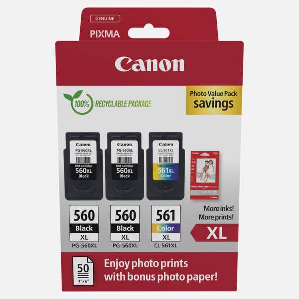 Canon 3712C012 blækpatron 3 stk Original Højt (XL) udbytte Sort, Blå, Magenta, Gul