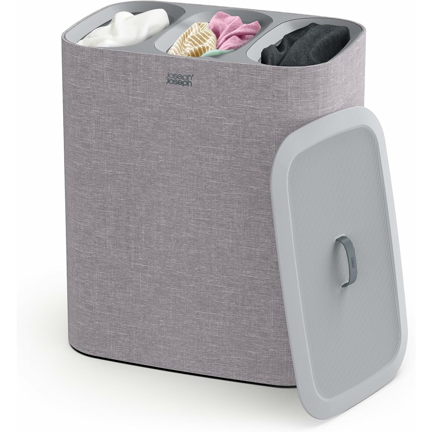 Joseph Joseph Tota Trio Szövet szennyestartó 3 rekesszel 90L - Szürke (50024)