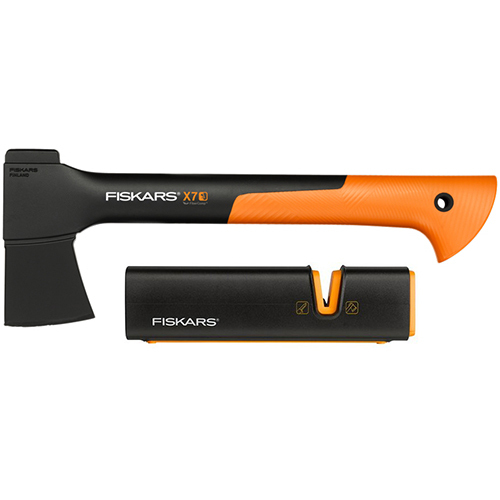 Fiskars X7 Kemping Fejsze + XSharp Fejsze- és Késélező (1020183)