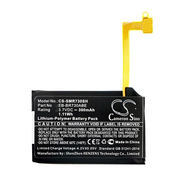 Cameron Sino Akku 300mAh LI-Polymer (GH43-04538B/EB-BR730ABE kompatibilis) Samsung Galaxy Gear S2 3G (SM-R730) (CS-SMR730SH)