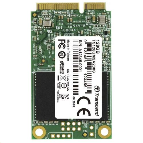 Transcend 230S 128GB mSATA SSD meghajtó (TS128GMSA230S)