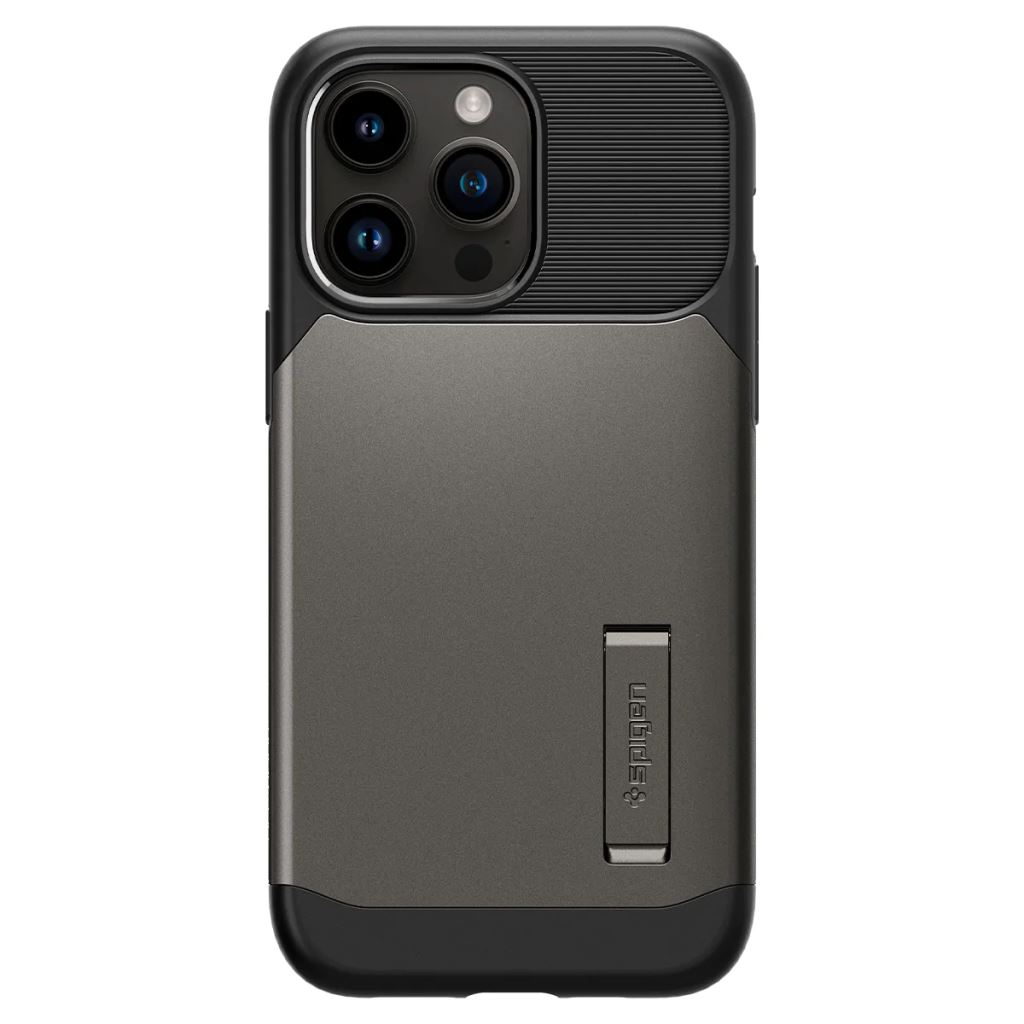 Spigen Slim Armor (MagFit) Apple iPhone 14 Pro tok Gunmetal - szürke-fekete (ACS04673) (ACS04673)