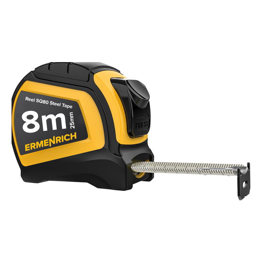 Ermenrich Reel SQ80 Mérőszalag 8m (81881)