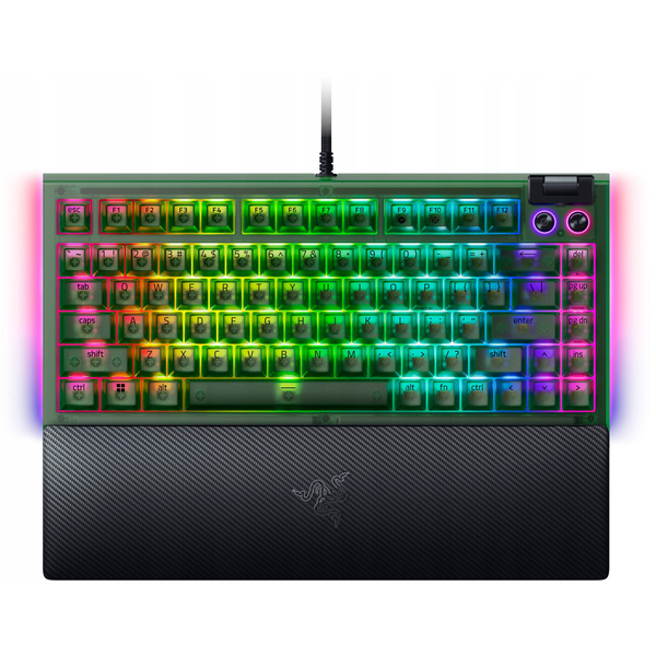 RAZER BlackWidow V4 75% US Angol Phantom Green Edition