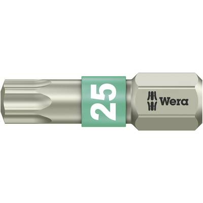 TORX® nemesacél bitek, 25 mm Wera 05071035001 T 25 6,3 mm (1/4) hatlapú DIN 3126-C 6,3, ISO 1173 Hossz:25 mm (05071035001)