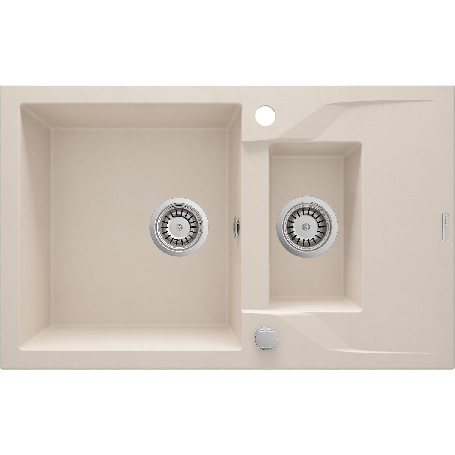 DEANTE ZQN_5513 Andante 1.5 medencés gránit mosogató csepegtetővel homok (ZQN 5513)