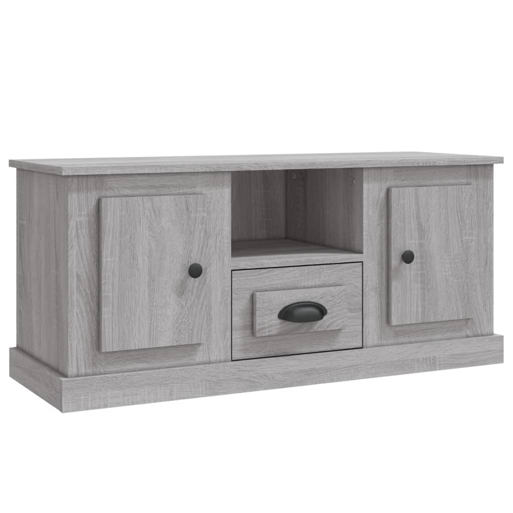szürke sonoma színű szerelt fa TV-szekrény 100x35,5x45 cm (816462)