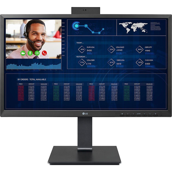 LG 24CQ651W-BP Intel® Pentium® N6005 60,5 cm (23.8") 1920 x 1080 Pixels Alles-in-één-pc 8 GB DDR4-SDRAM 256 GB SSD Windows 10 IoT Enterprise Wi-Fi 6 (802.11ax) Zwart