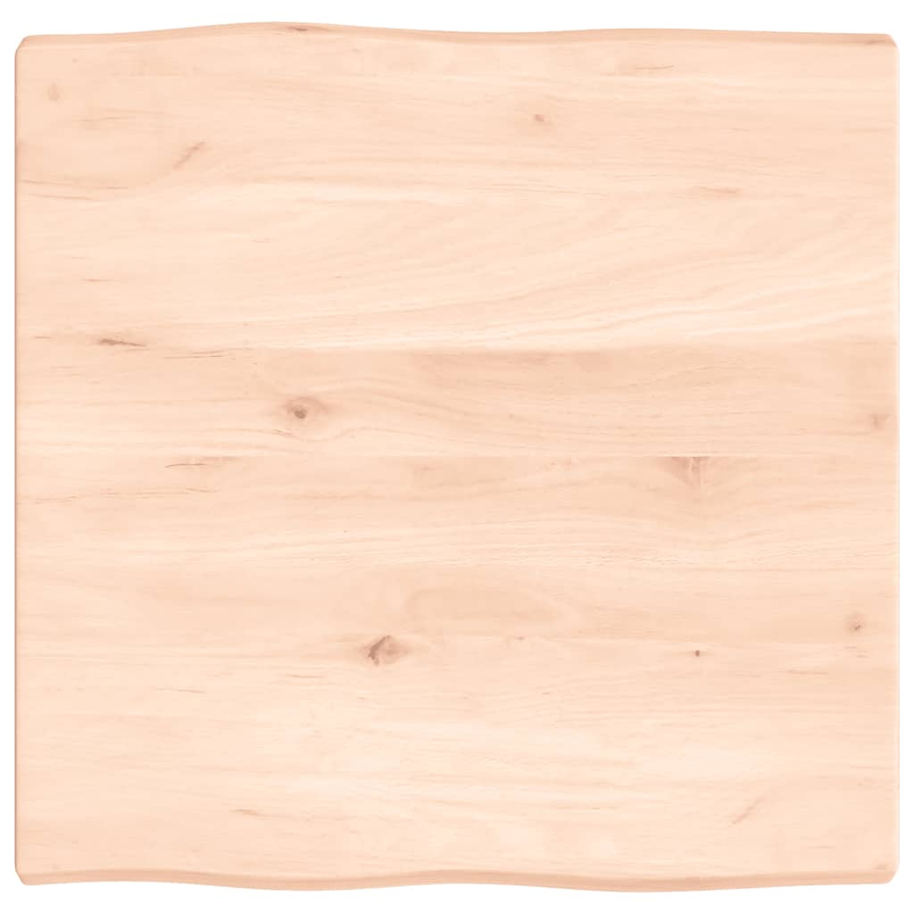 asztallap 60x60x(2-4) cm kezeletlen tömör fa élőszegélyes (363870)