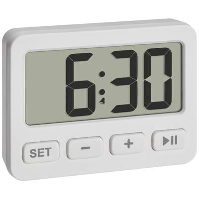 TFA Dostmann  (60.2036.02) Kvarc Ébresztőóra Fehér Riasztási idők 1 1 időzítési idő