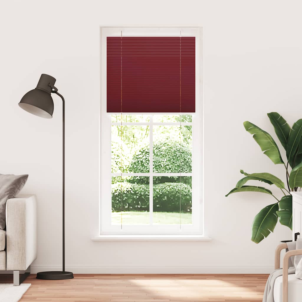 pliszírozott redőny Bordeaux piros 95x200 cm Szövetszélesség (4015261)